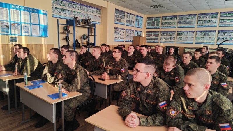 Занятия для курсантов военно-учебного центра Тамбовского государственного университета.