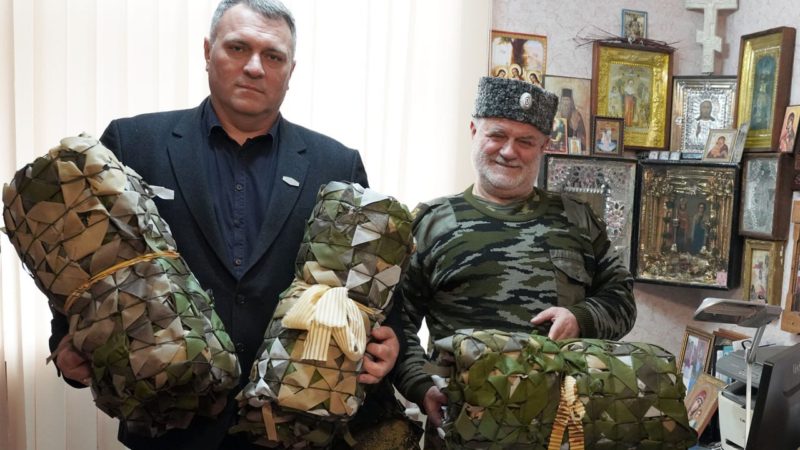 Партия маскировочных сетей для 81-го самоходного артиллерийского дивизиона.