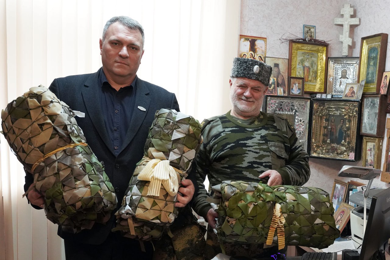 Партия маскировочных сетей для 81-го самоходного артиллерийского дивизиона.